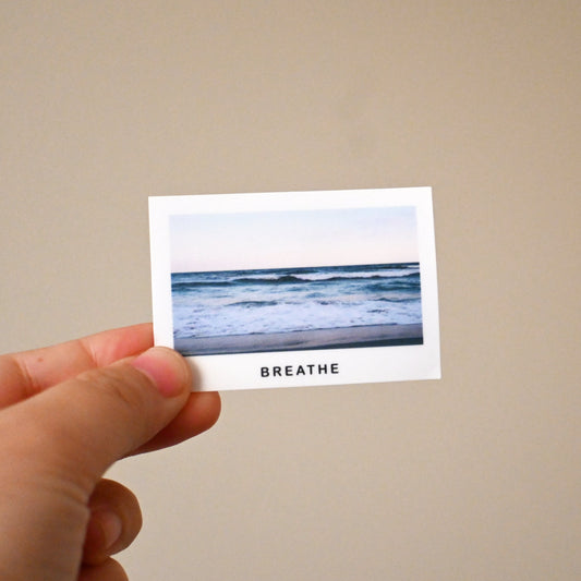 "Breathe" Polaroid Sticker