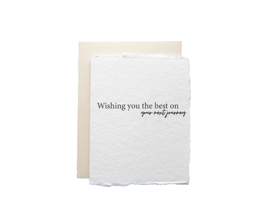 Wishing You the Best on Your Next Journey Greeting Card