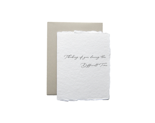 During This Difficult Time Greeting Card