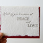 Season of Peace and Love Holiday Greeting Card