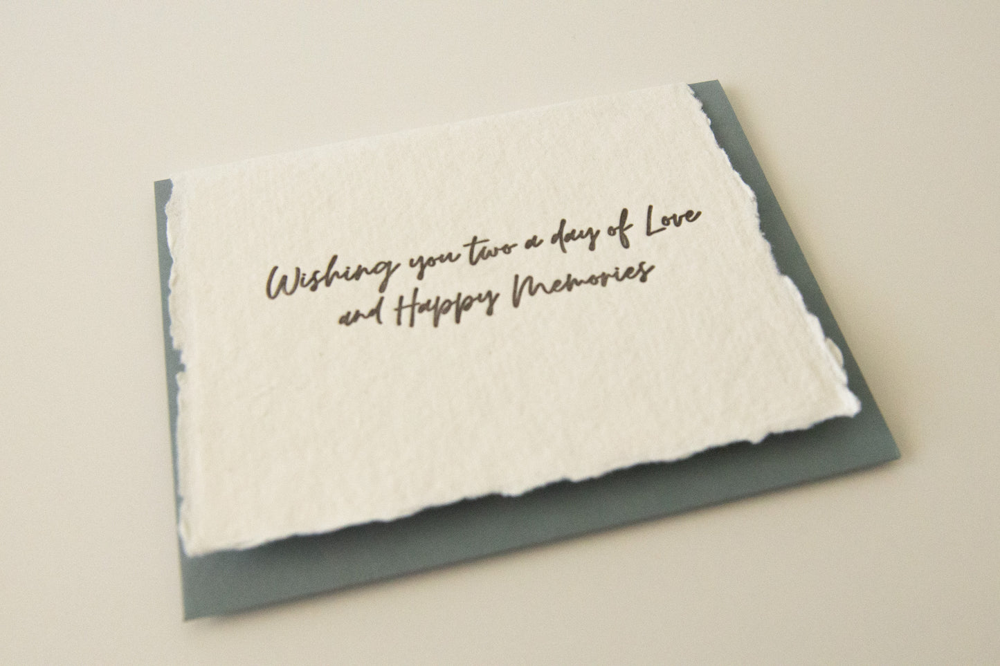 Wishing You Two a Day of Love and Happy Memories Greeting Card