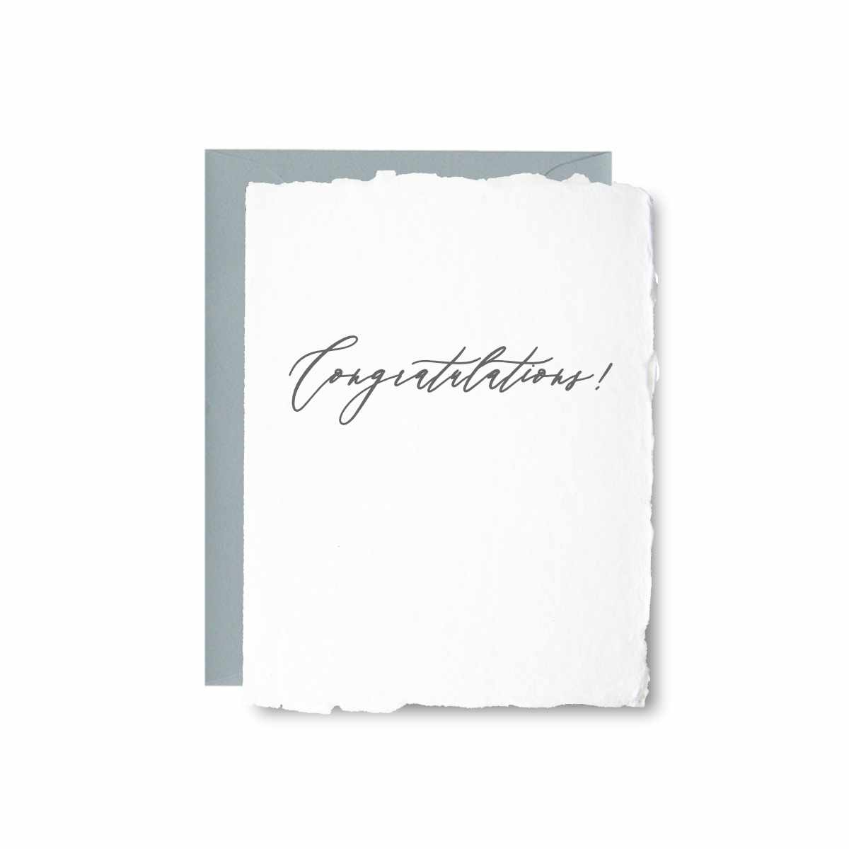 Congratulations Letterpress Card