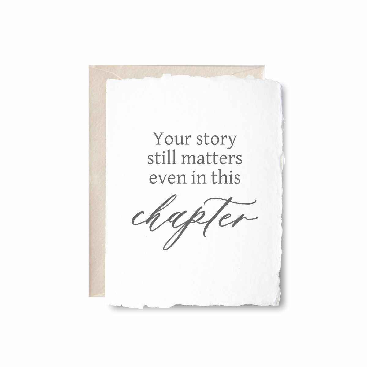Your Story Matters Letterpress Card